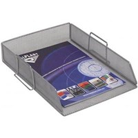 Italplast Wire Mesh Document Tray A4 Silver Each
