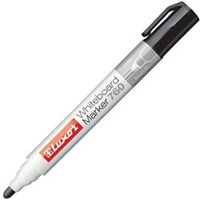 Luxor 760 Whiteboard Marker Bullet Black Each 10 per Box