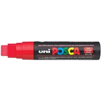 Uni Posca Marker Chisel Point Red 15mm Each