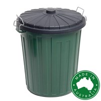 Sabco Plastic Garbage Bin Green 46L Each