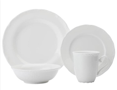 Casa Domani Florence 16 Piece Dinner Set White