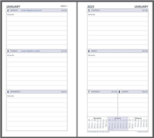 Debden Day Planner Personal Refill Weekly Dated