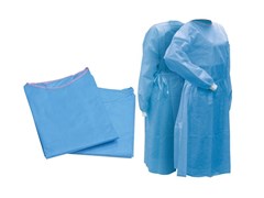 Medicom SafeWear SMS Isolation AAMI Level 3 Gown Blue Large Carton 50